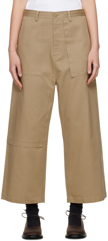 Photo: Y's Beige Panel Trousers