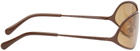 Stella McCartney Brown Oval Sunglasses