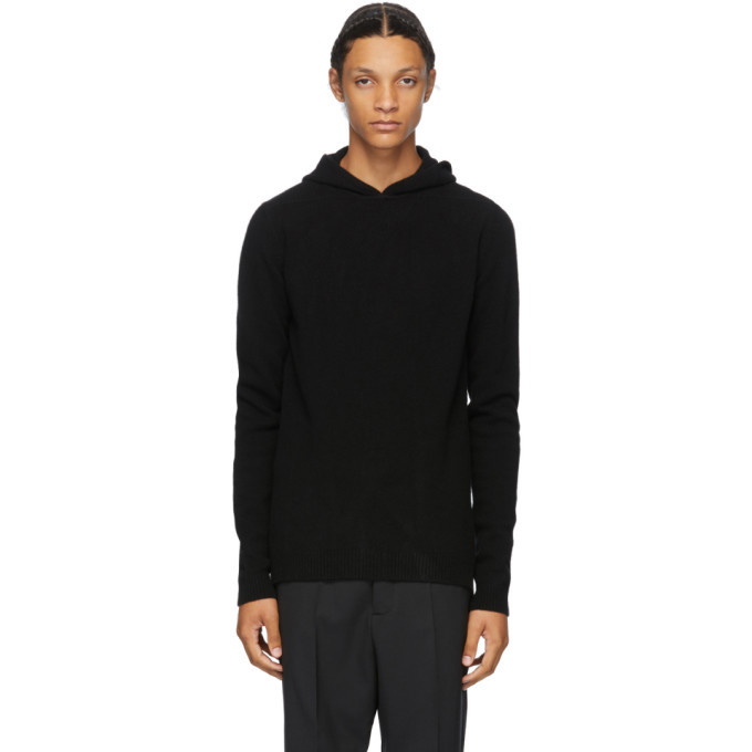 Photo: Rick Owens Black Cashmere Boiled Hoodie