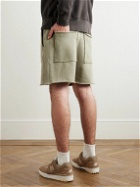 Les Tien - Straight-Leg Garment-Dyed Cotton-Jersey Drawstring Shorts - Green