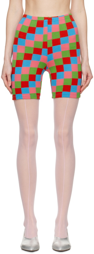 Photo: Comme des Garçons Multicolor Intarsia Shorts