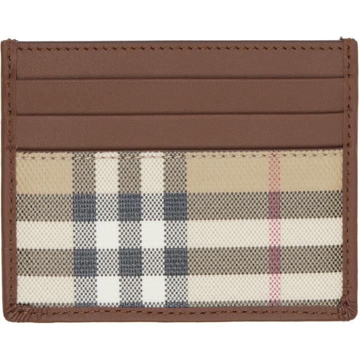 Photo: Burberry Brown Check Card Holder
