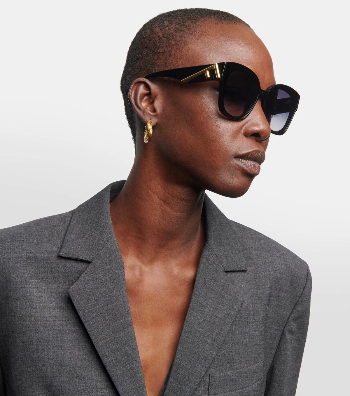 【FENDI EYEWEAR】 Fendi First square sunglasses サングラス Fendi - Fendi First - Square Sunglasses - White Brown