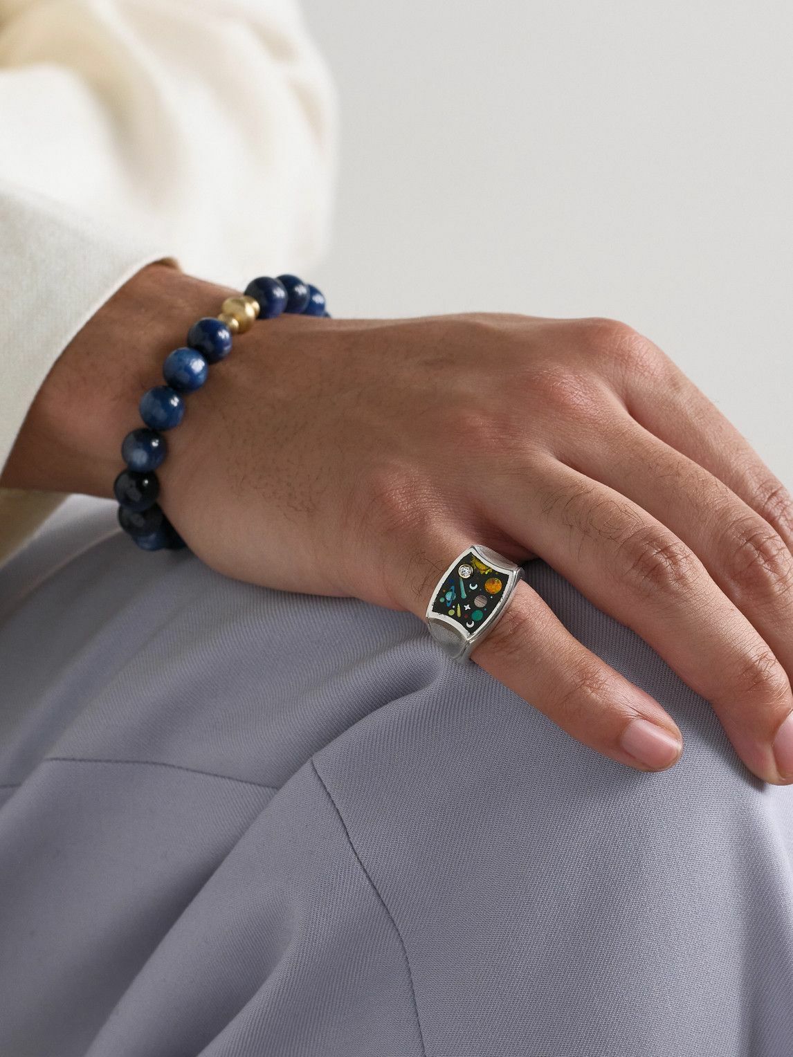 Jacquie Aiche - Sterling Silver Multi-Stone Ring - Silver