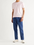 ALEX MILL - Cotton-Blend Twill Drawstring Trousers - Blue