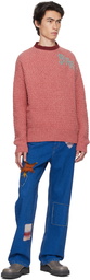 Marni Red Embroidered Sweater