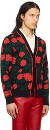 Ernest W. Baker Black Rose Cardigan