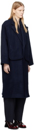 Henrik Vibskov Navy Big Bag Coat