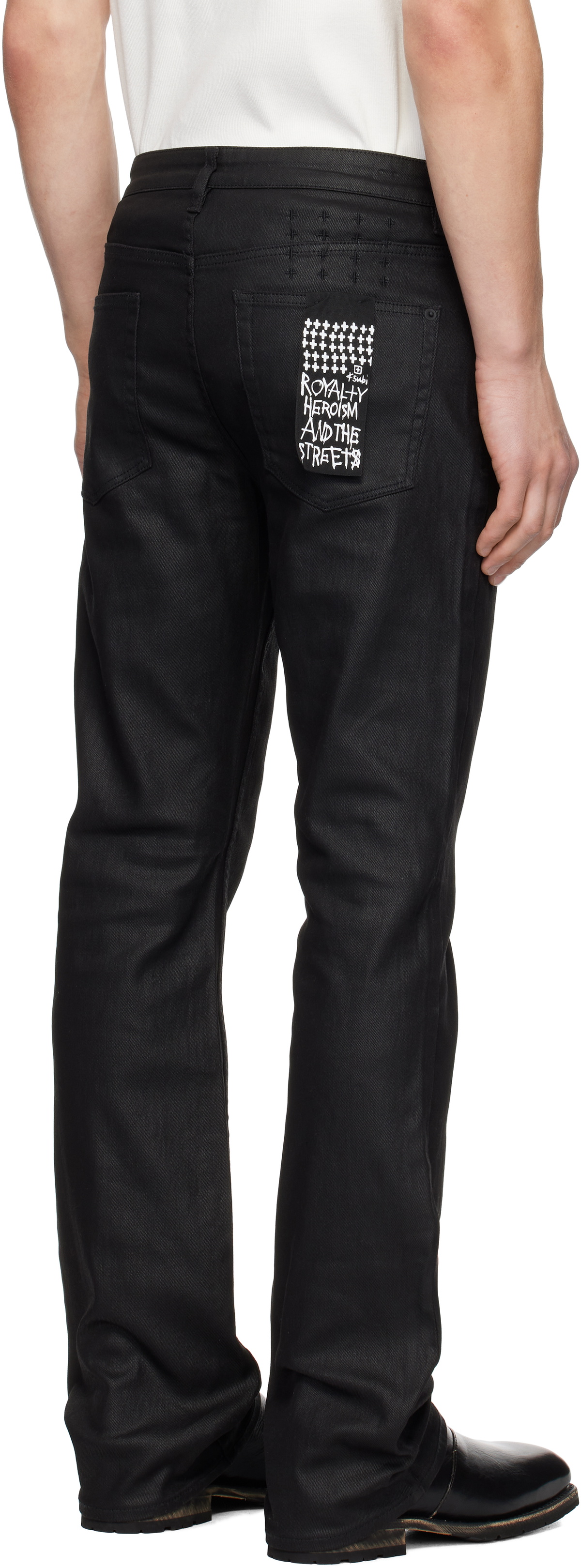 Ksubi Black Bronko Wax Jeans Ksubi