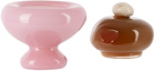 Helle Mardahl Orange & Pink 'The Jar Midi' Dish