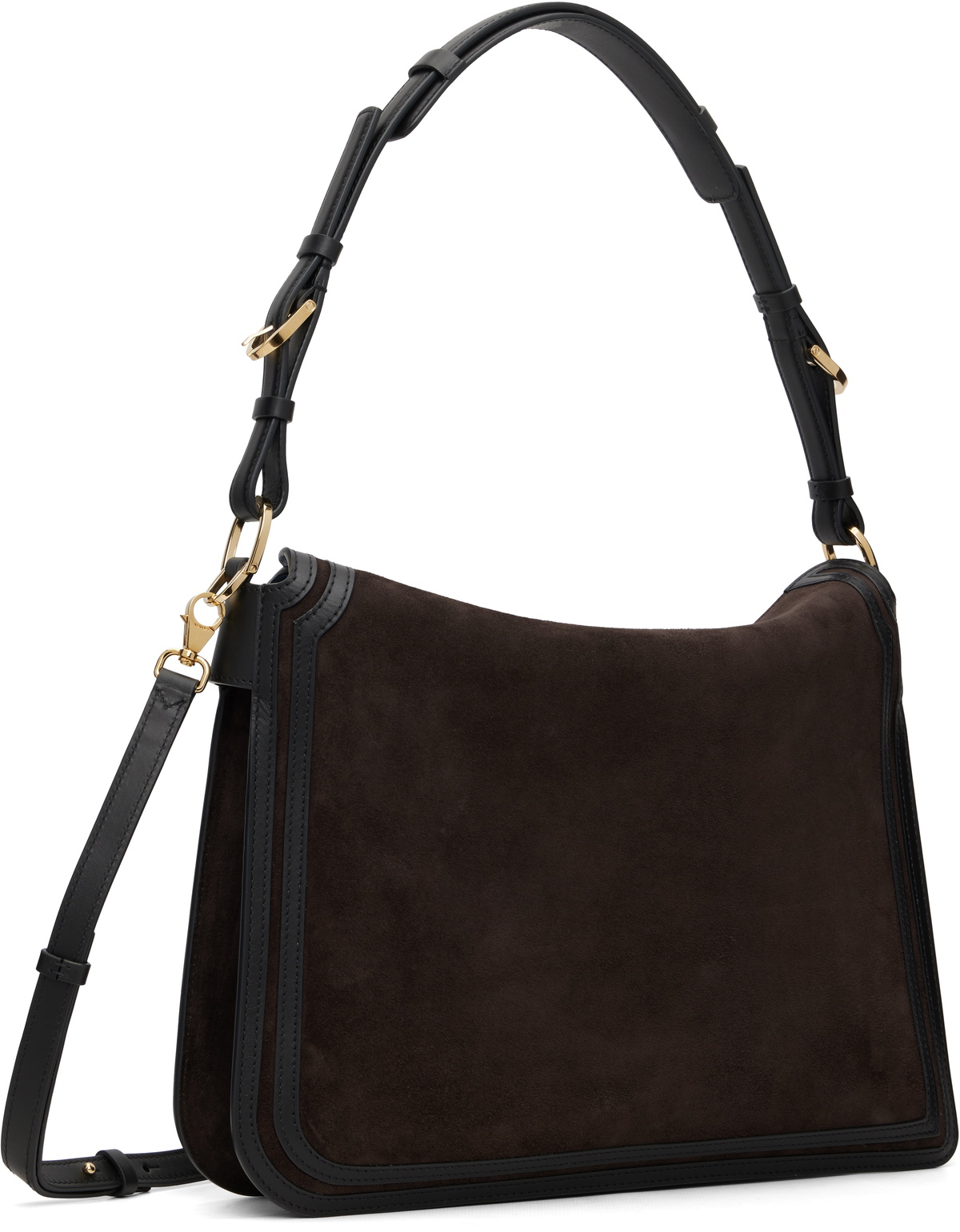 Lanvin Brown Compagnon Asymmetrical Bag