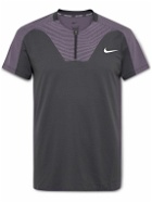 Nike Tennis - NikeCourt Slam Perforated Dri-FIT ADV Polo Shirt - Gray