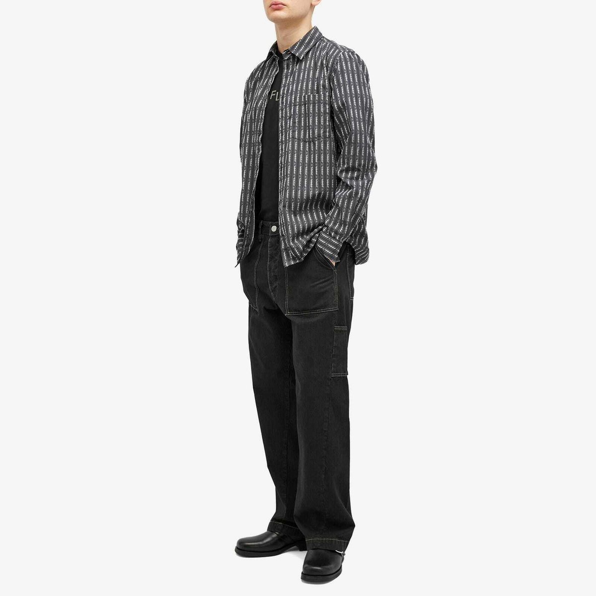 パンツ sunflower Wide Twist Work Trousers WIDE TWIST WORK . BLACK – Sunflower