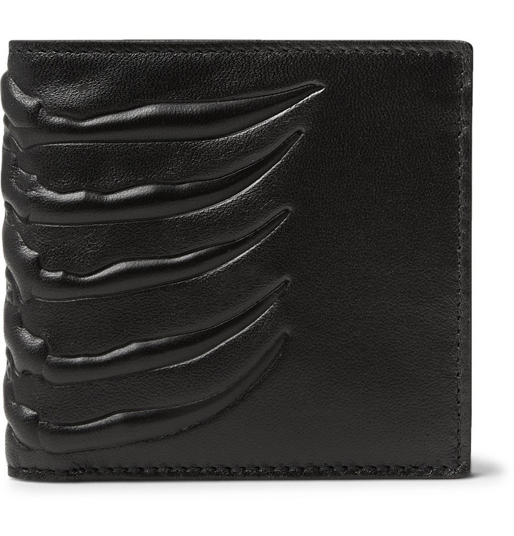 Photo: Alexander McQueen - Embossed Leather Billfold Wallet - Black