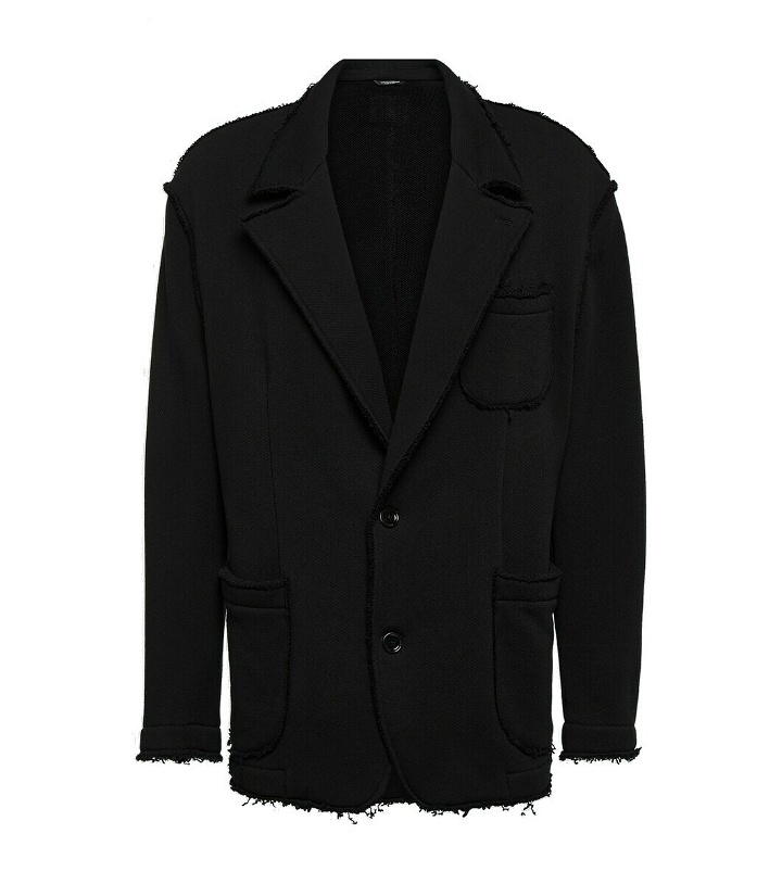 Photo: Dolce&Gabbana Frayed cotton-blend blazer