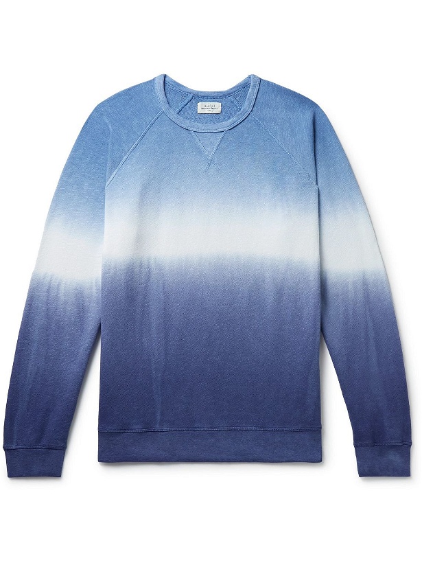 Photo: Hartford - Tie-Dyed Cotton-Jersey Sweatshirt - Blue