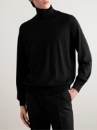 Brunello Cucinelli - Cashmere and Silk-Blend Rollneck Sweater - Black