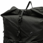 CAYL Men's Gaya Rolltop Mesh Backpack in Grid Black 