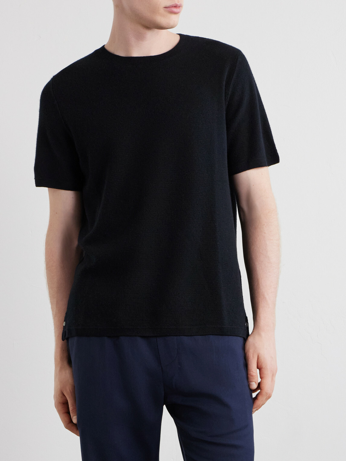 God's True Cashmere - Cashmere T-Shirt - Black