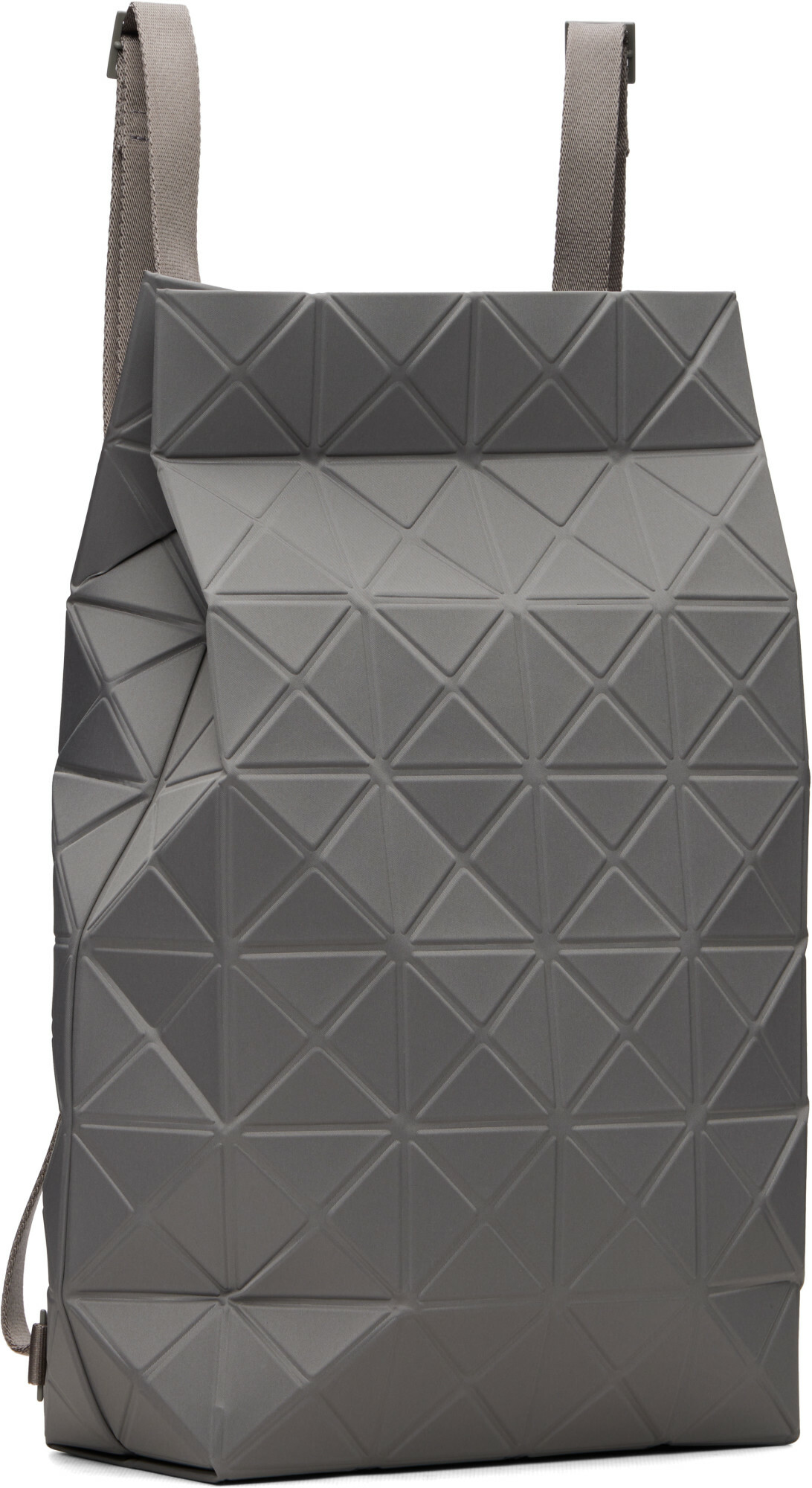 BAO BAO ISSEY MIYAKE Gray Track Backpack