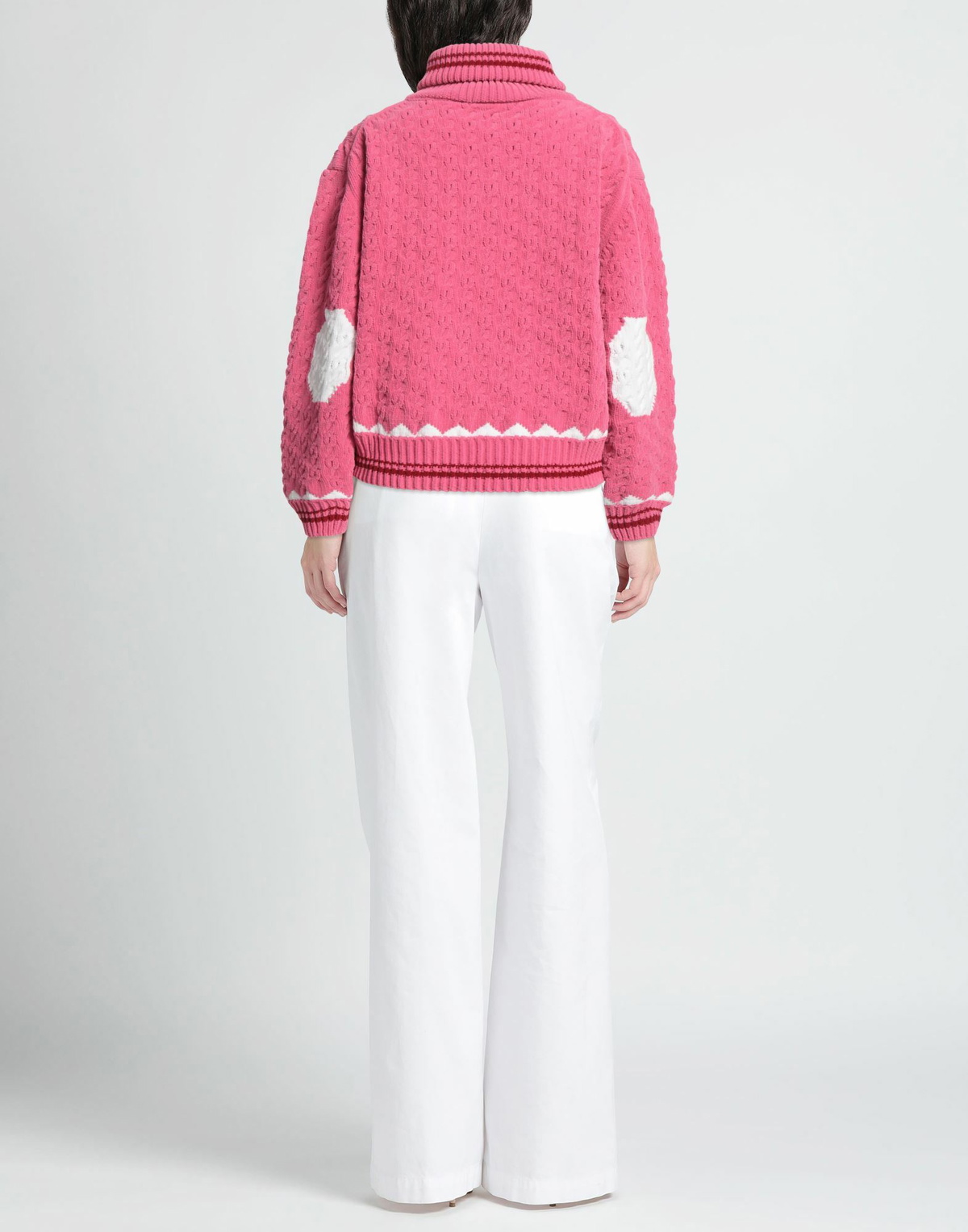 Bernadette Womens Turtleneck Fuchsia
