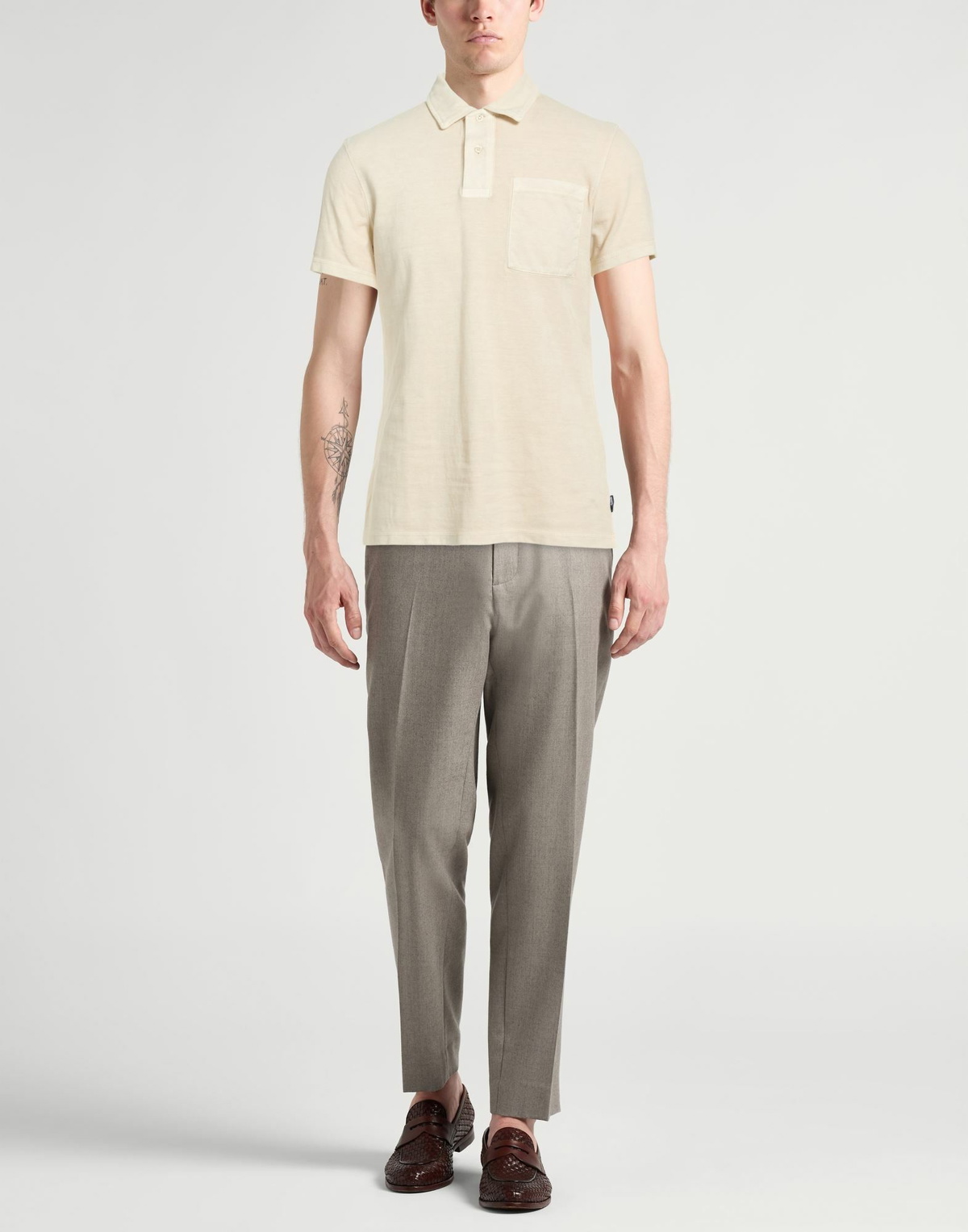 Barbour Mens Polo shirt in Beige