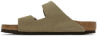 Birkenstock Taupe Regular Arizona Soft Footbed Sandals