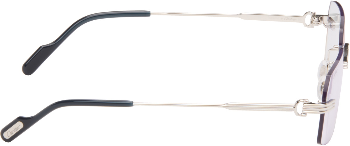 Cartier Silver 'Première de Cartier' Sunglasses