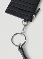 Paris Print Keyring Wallet in Black