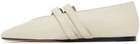 Le Monde Beryl Off-White Claudia Ballerina Flats