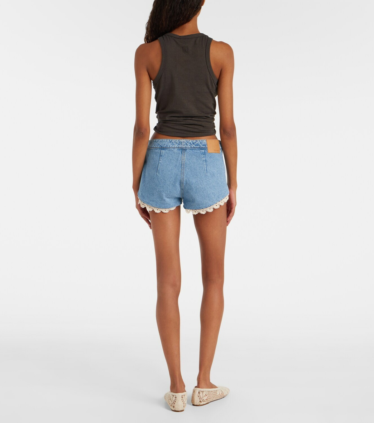 Magda Butrym Knotted cotton and silk tank top