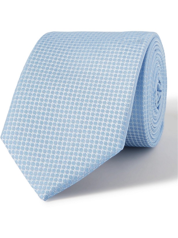 Photo: HUGO BOSS - 6cm Silk-Jacquard Tie - Blue