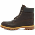 Timberland Men's Premium 6" Waterproof Boot in Dark Brown Full Grain