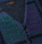 Beams Plus - Jacquard-Knit Cardigan - Blue