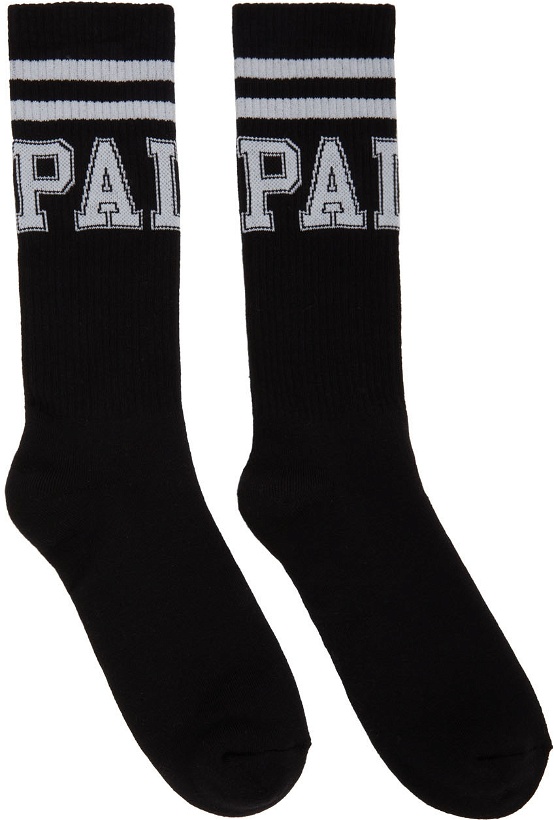 Photo: Palm Angels Black College Socks