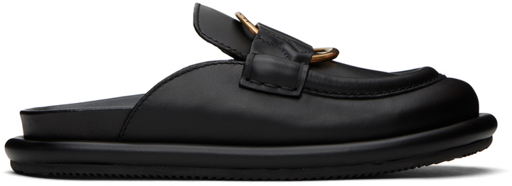 Photo: Moncler Black Bell Mules