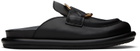 Moncler Black Bell Mules