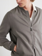 Zegna - Oasi Linen Bomber Jacket - Gray