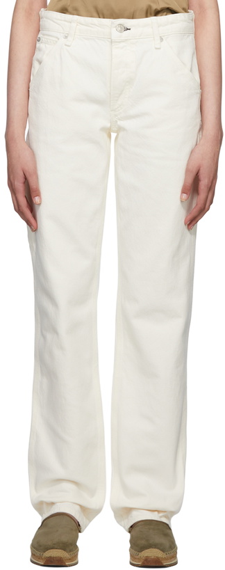 Photo: rag & bone Off-White Piper Jeans