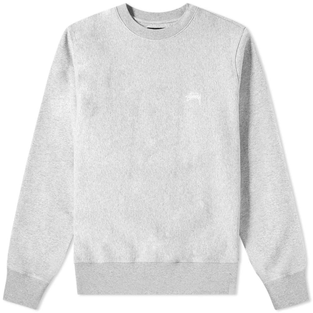 Stussy stock logo crew sweat hot sale