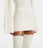 Aya Muse Cursa cashmere sweater dress and socks