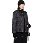 Rick Owens Moncler + Rick Owens Black Geocamo Flight Down Jacket