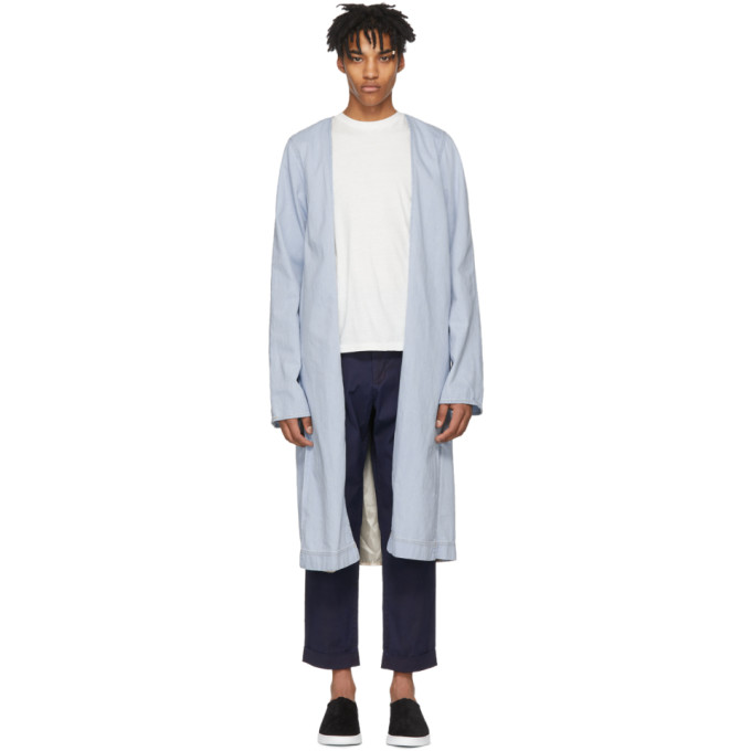 Wheir Bobson Blue Denim Robe Coat