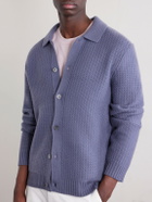 Mr P. - Textured Wool and Cashmere-Blend Overshirt - Blue
