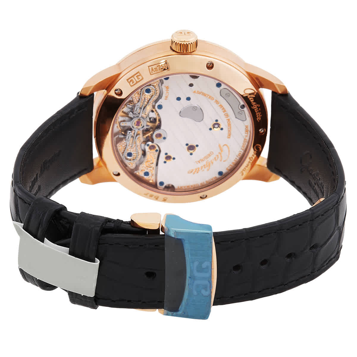 Glashutte PanoReserve Galvanised Silver Dial Mens Watch 65-01-25-15-04