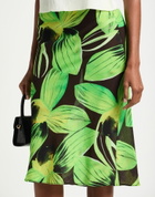 Louisa Ballou Womens Midi skirt in Green