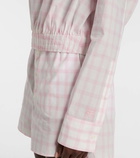 Loewe Checked cotton top