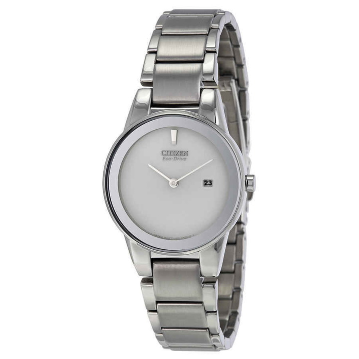 Photo: Citizen Axiom Eco-Drive Silver Dial Stainless Steel Ladies Watch GA1050-51A