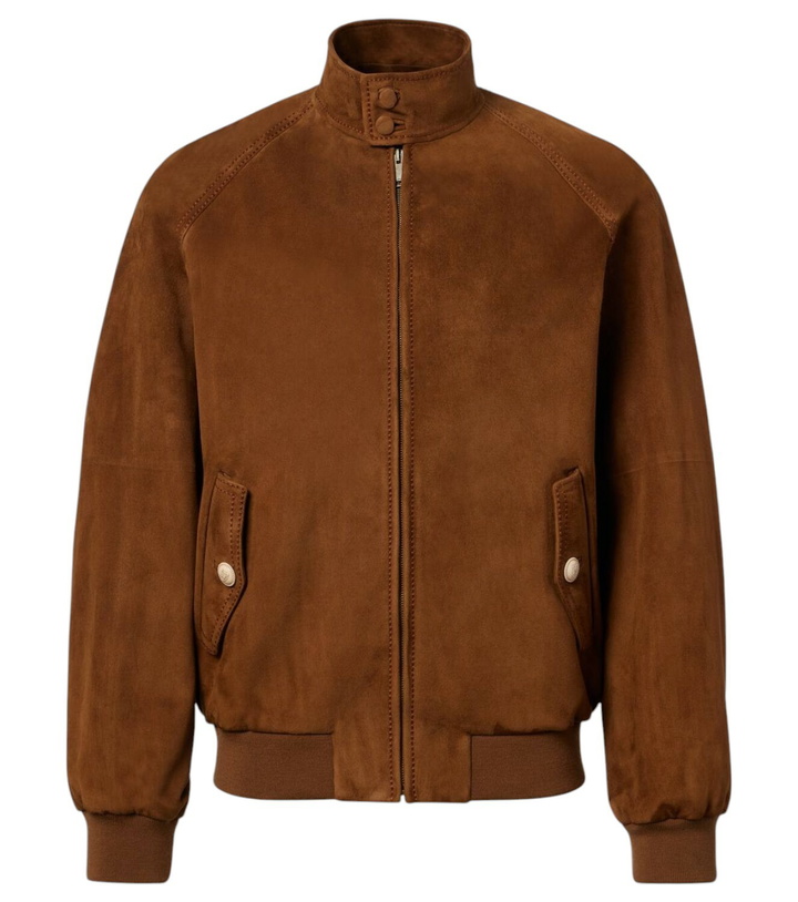 Photo: Valentino Suede bomber jacket