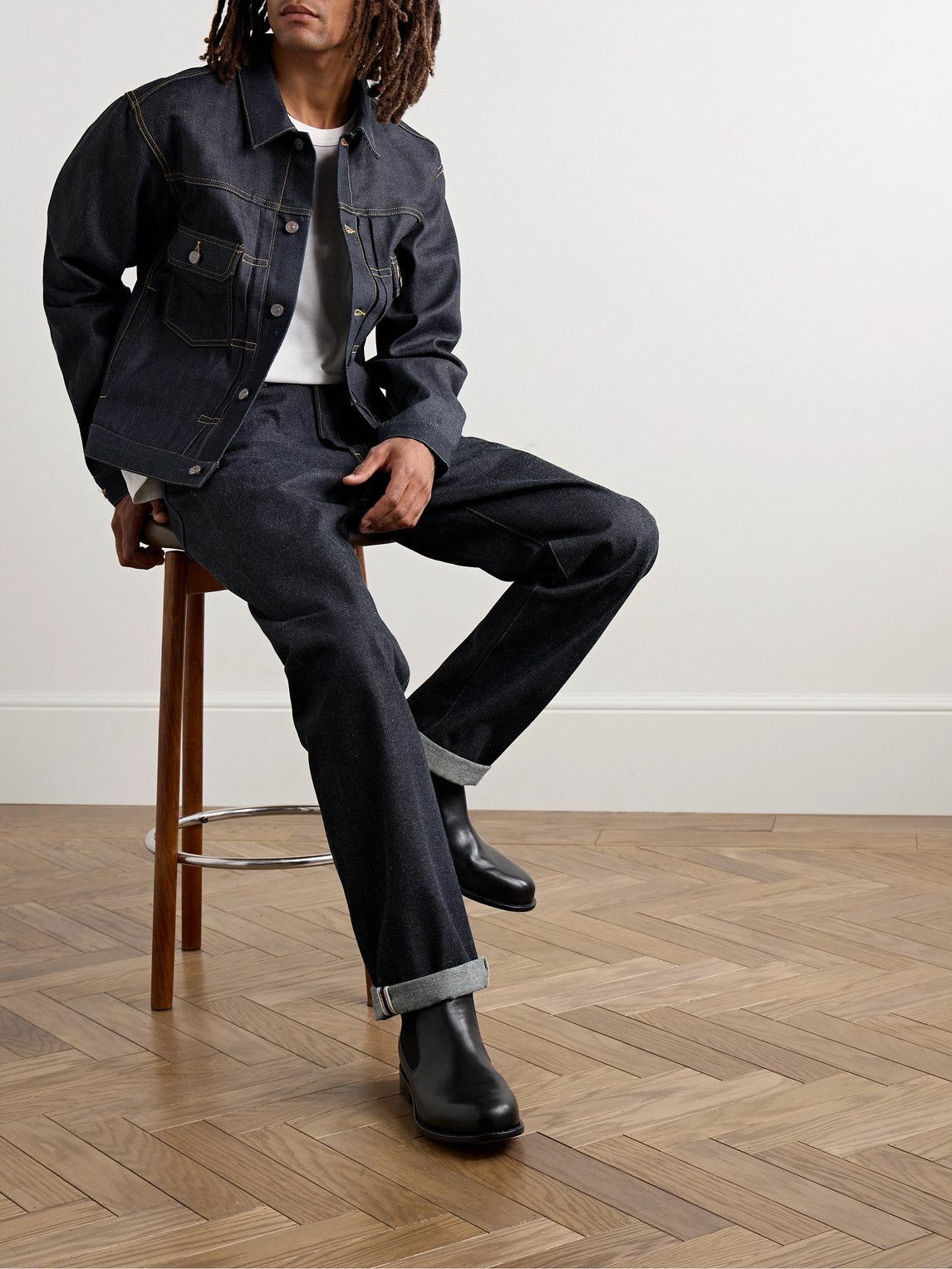 Visvim - Social Sculpture 101 Raw Denim Jacket - Blue Visvim Visvim - Social Sculpture 101 Raw Denim Jacket - Blue Visvim